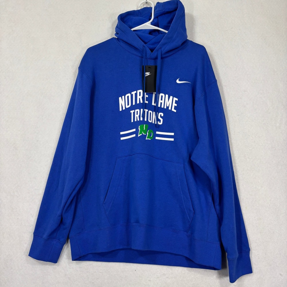 Nike Mens Hoodie‎ XL Notre Dame Tritons Regular Fit Fleece Pullover Collegiate